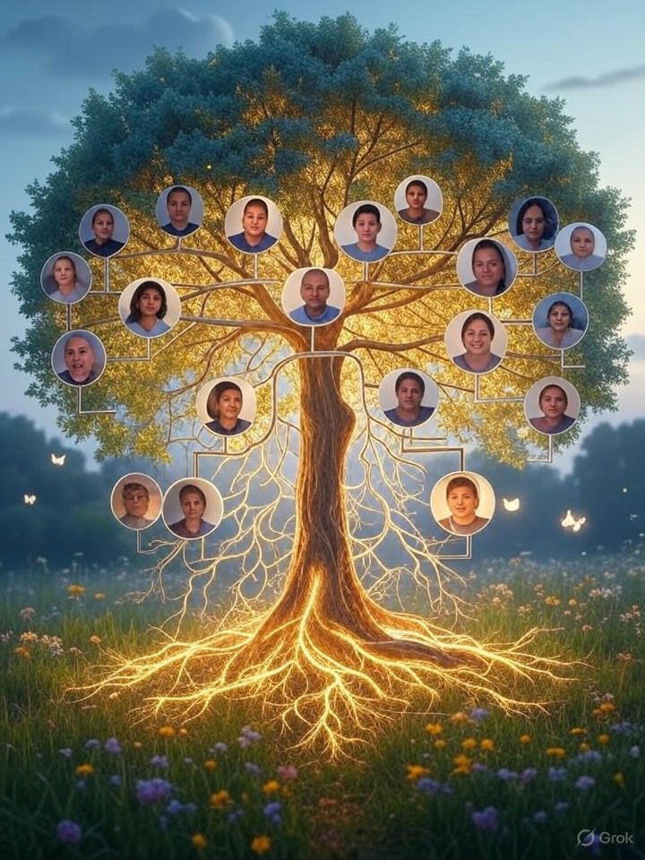 Árbol genealógico y transgeneracional: Análisis de patrones heredados de ancestros