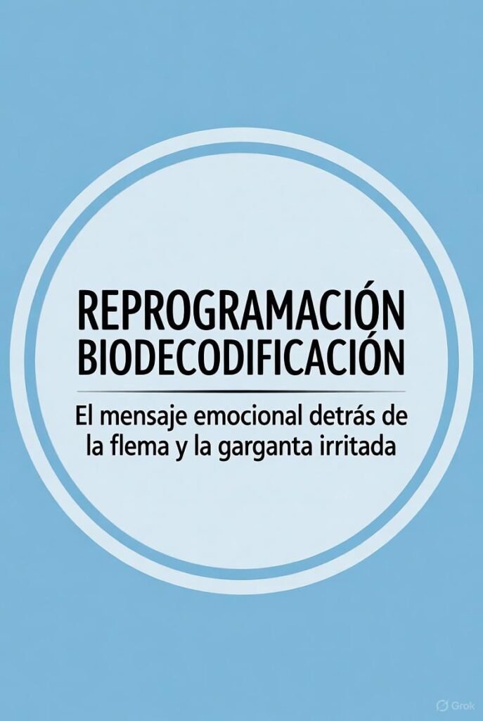 Reprogramación y biodecodificación: El mensaje emocional detrás de las flemas y el dolor de garganta