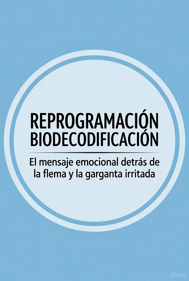 Reprogramación y biodecodificación: El mensaje emocional detrás de las flemas y el dolor de garganta